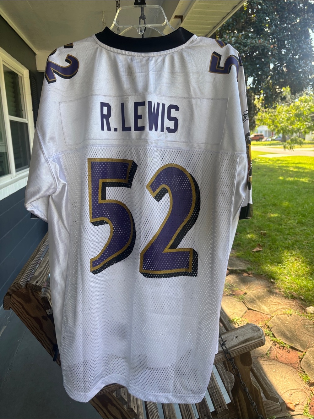 Reebok White Baltimore Ravens #52 Jersey Large With Tags - Picture 2 of 11